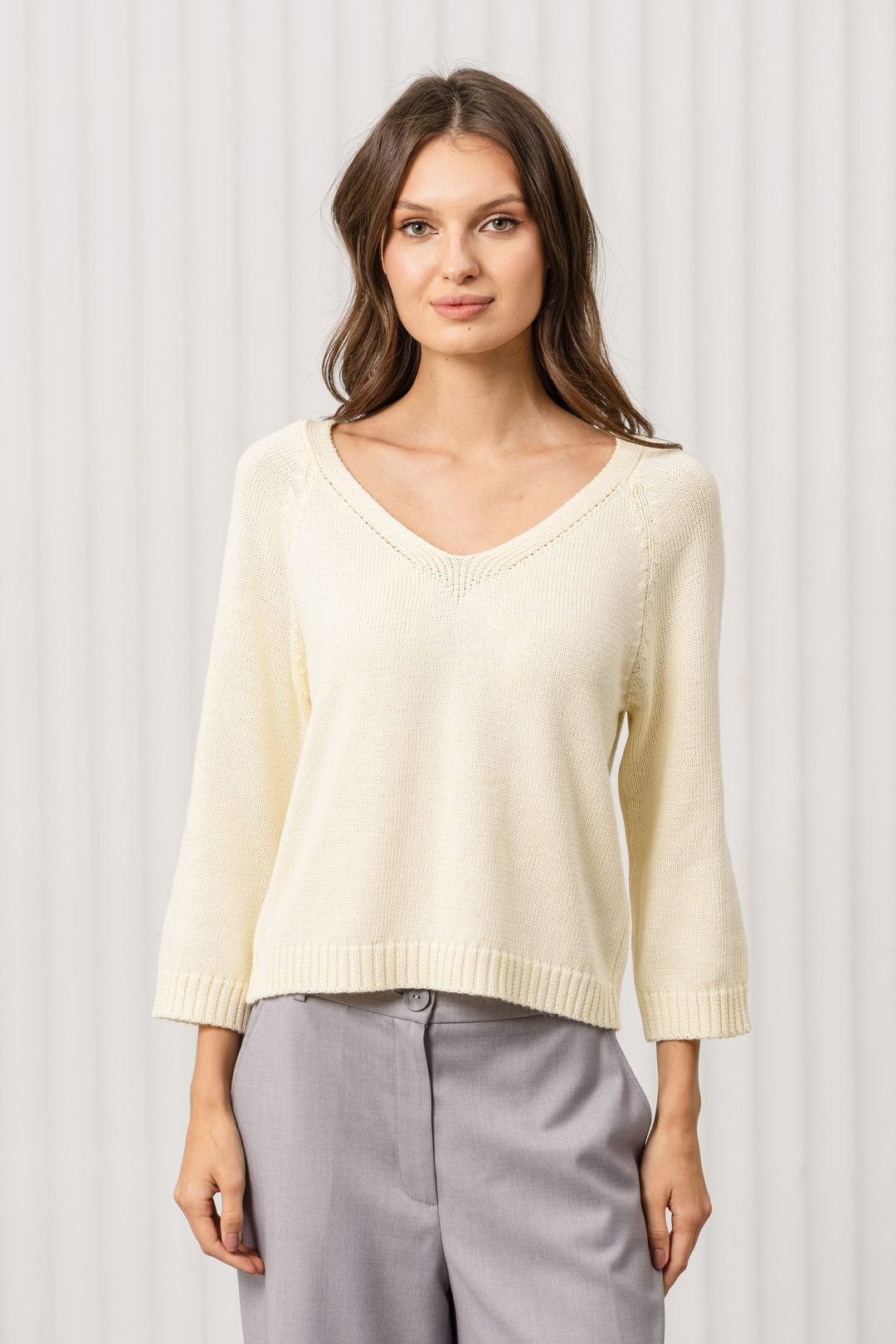 Джемпер Romgil РВ0369-ХЛ2 сливочный - фото 2