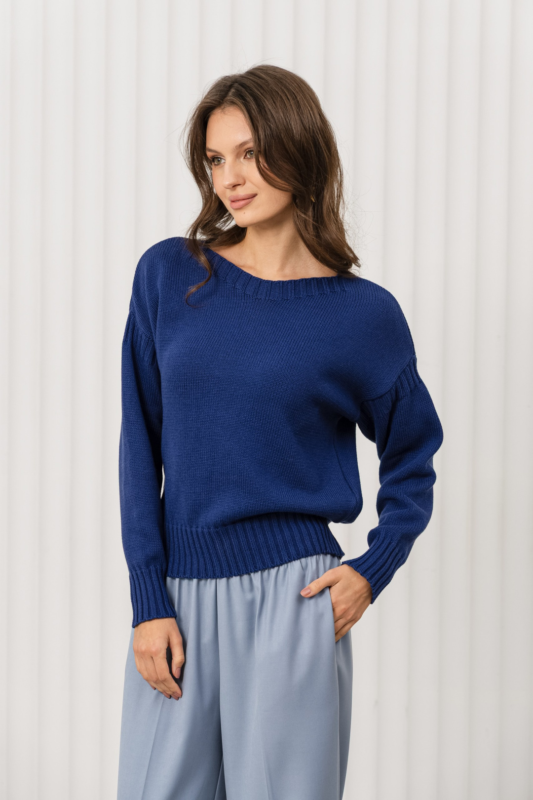 Джемпер Romgil РВ0371-ХЛ2 индиго - фото 1