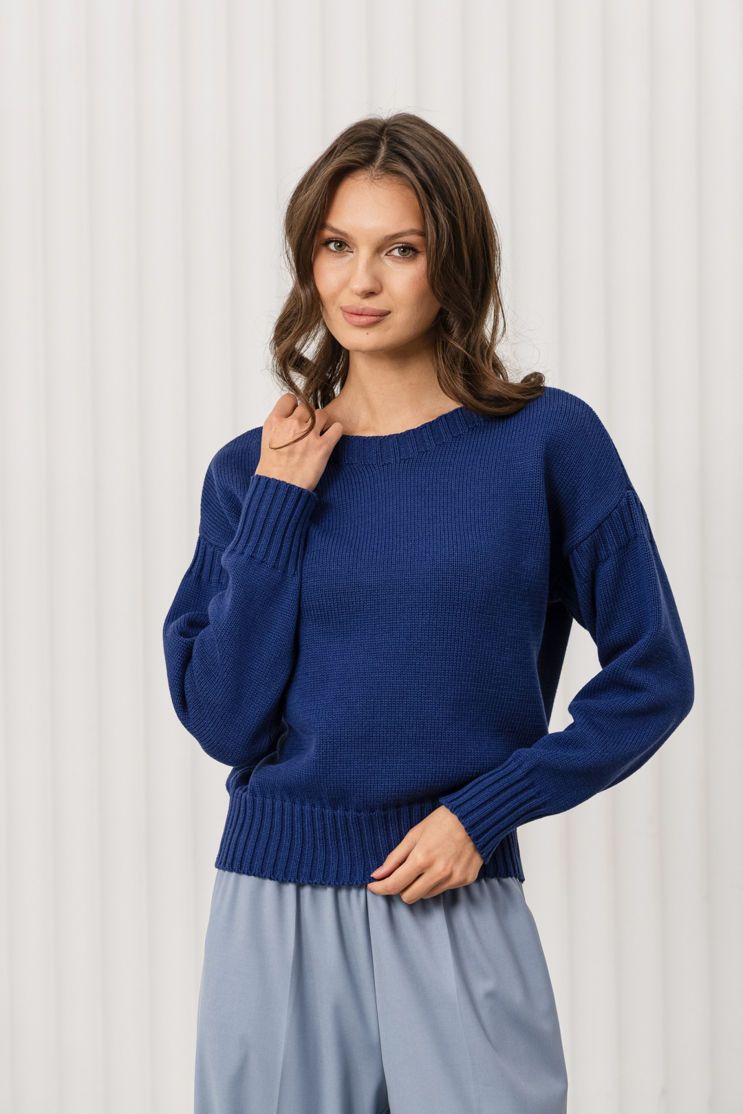 Джемпер Romgil РВ0371-ХЛ2 индиго - фото 4