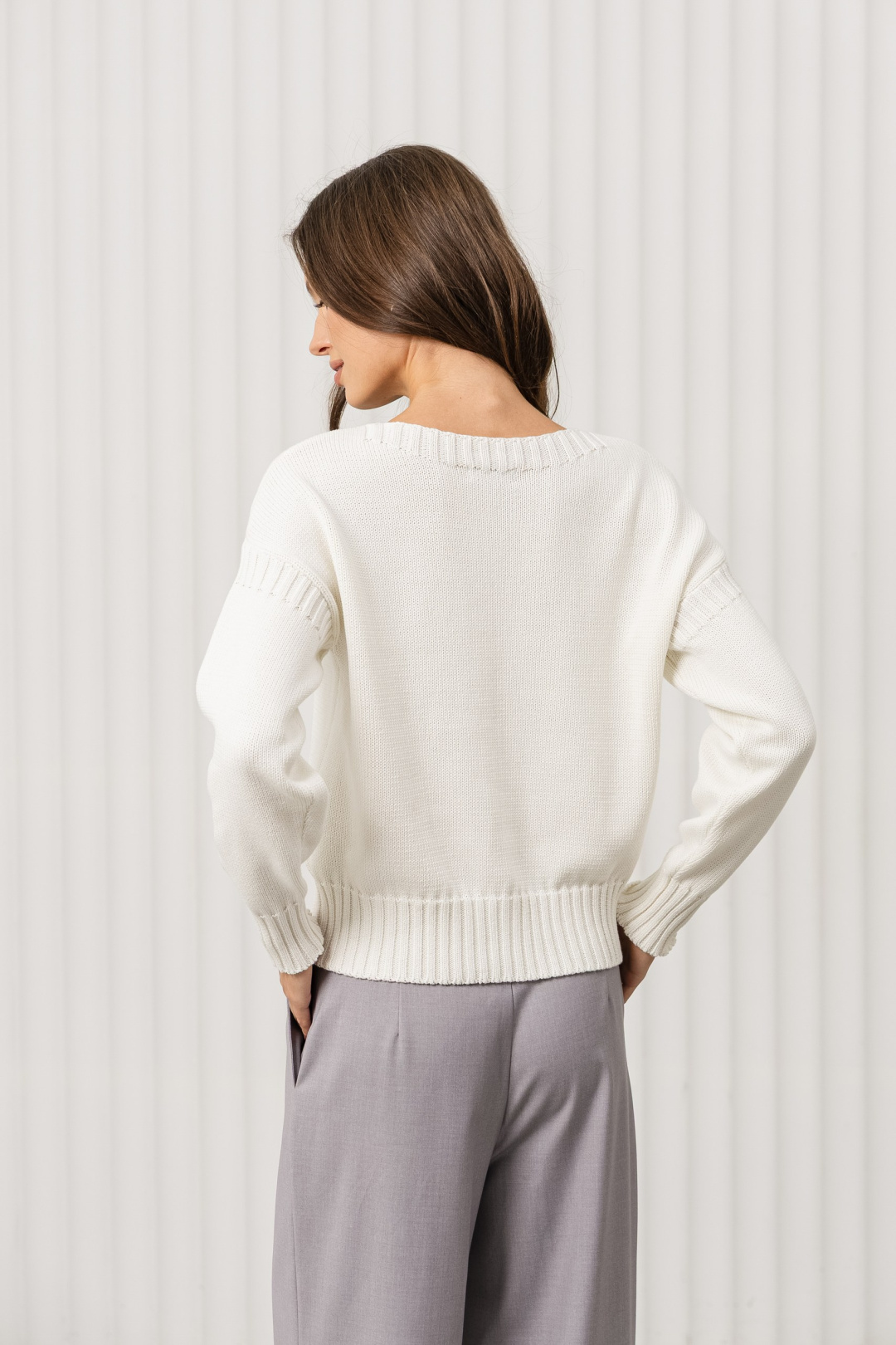 Джемпер Romgil РВ0371-ХЛ2 молочный - фото 2