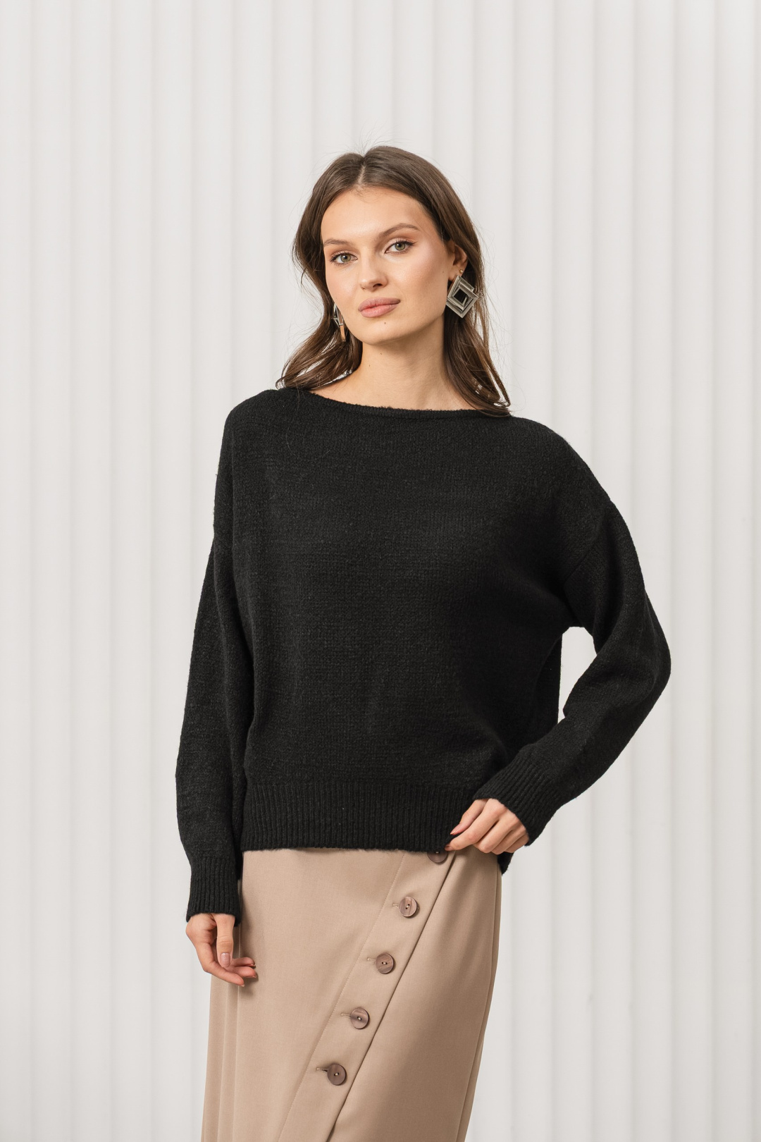 Джемпер Romgil РВ0373-АК2 черный - фото 4