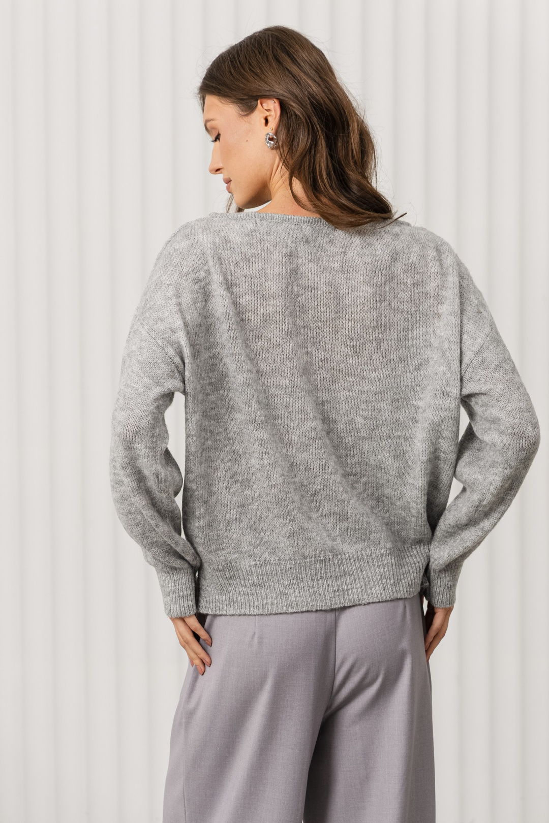 Джемпер Romgil РВ0373-АК2 светло-серый - фото 2