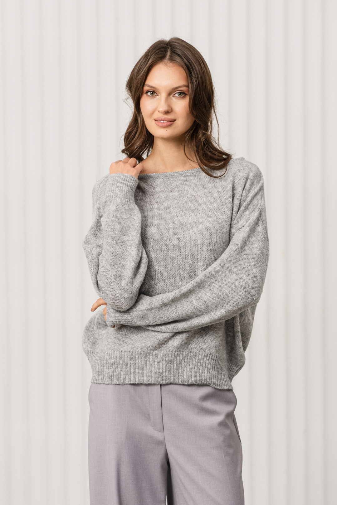 Джемпер Romgil РВ0373-АК2 светло-серый - фото 3