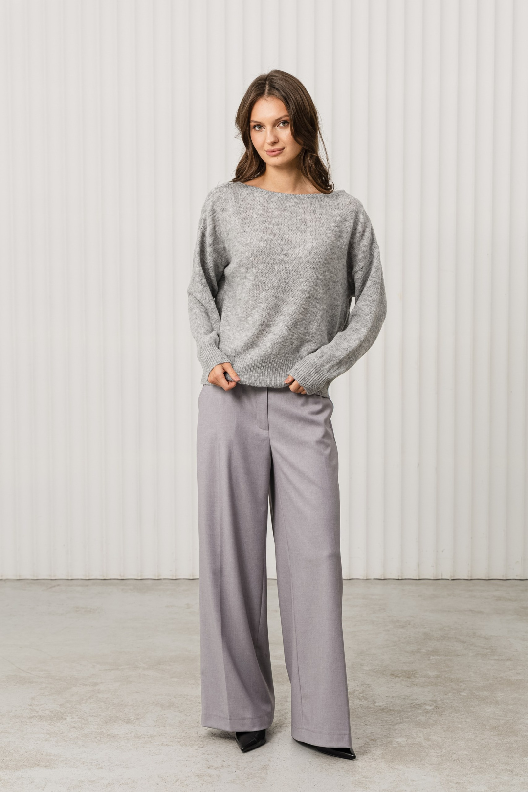 Джемпер Romgil РВ0373-АК2 светло-серый - фото 4