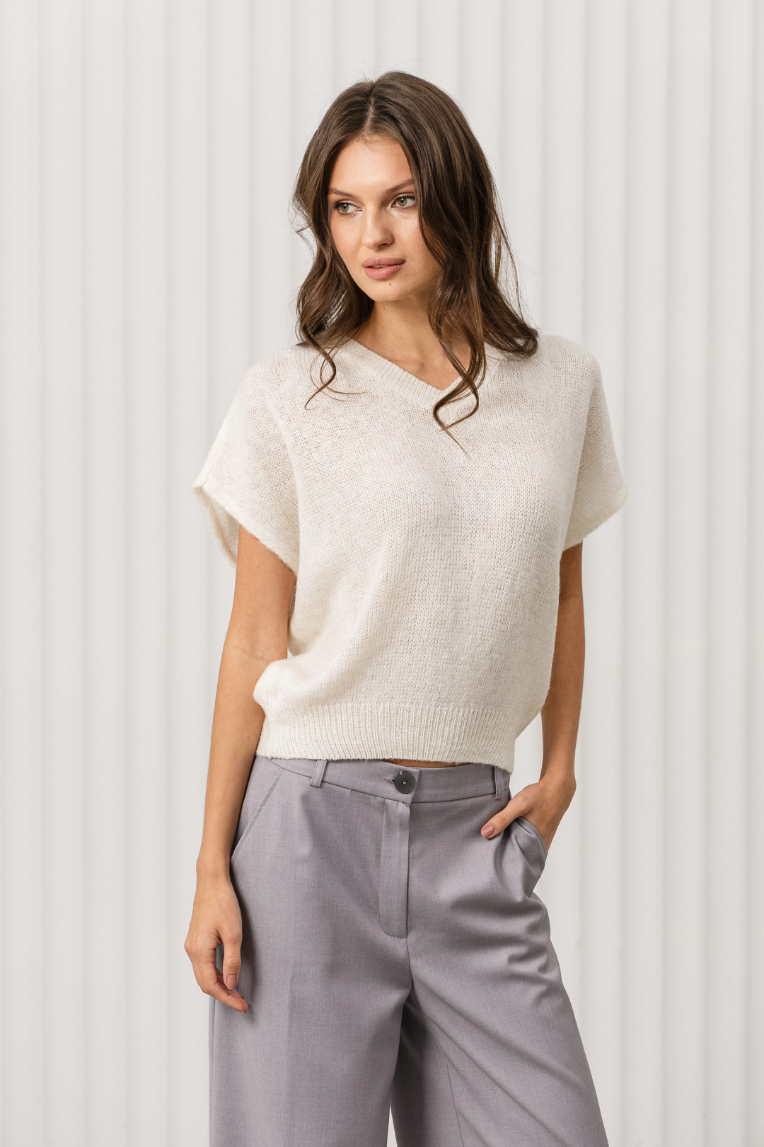 Джемпер Romgil РВ0374-АК2 молочный - фото 3