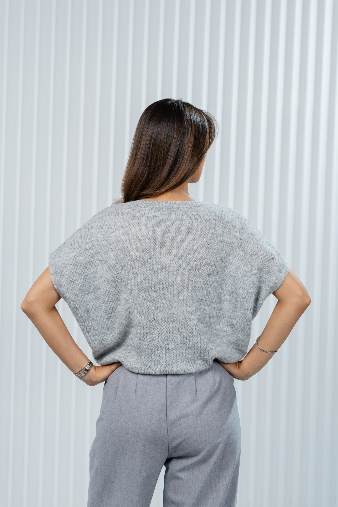 Джемпер Romgil РВ0374-АК2 светло-серый - фото 2