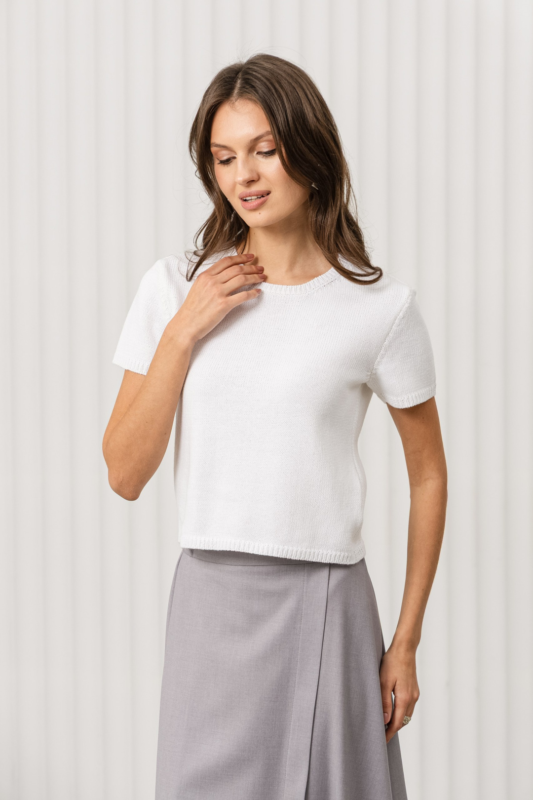 Джемпер Romgil РВ0376-ХЛ2 белый - фото 1