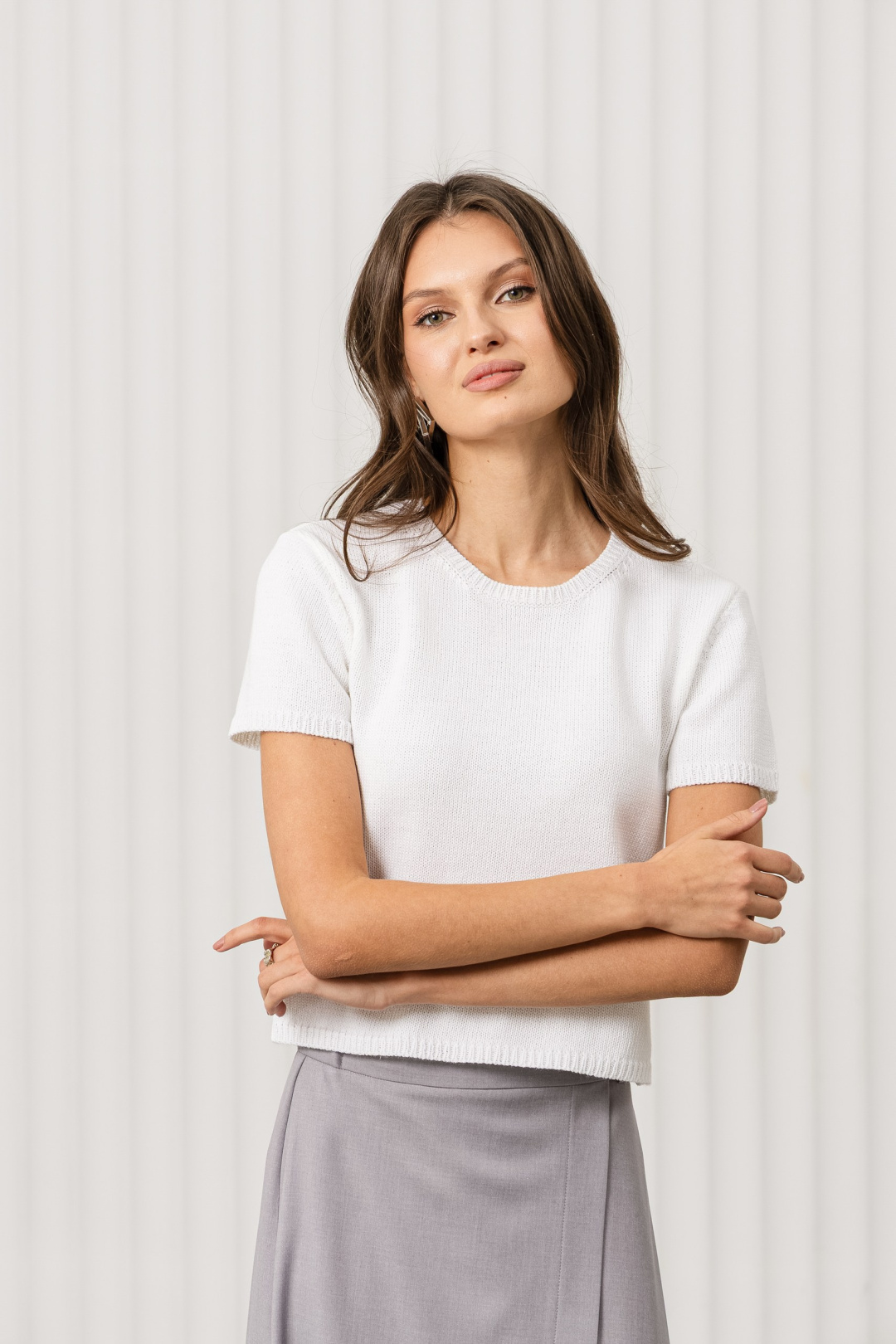 Джемпер Romgil РВ0376-ХЛ2 белый - фото 5