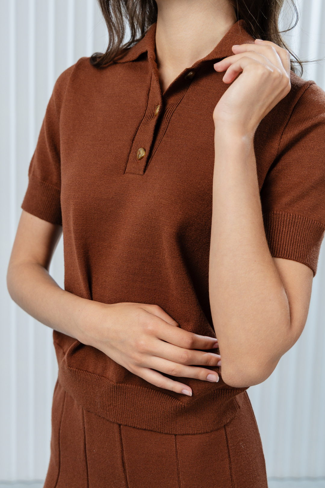 Джемпер Romgil РВ0377-ВИ2 шоколадный - фото 5