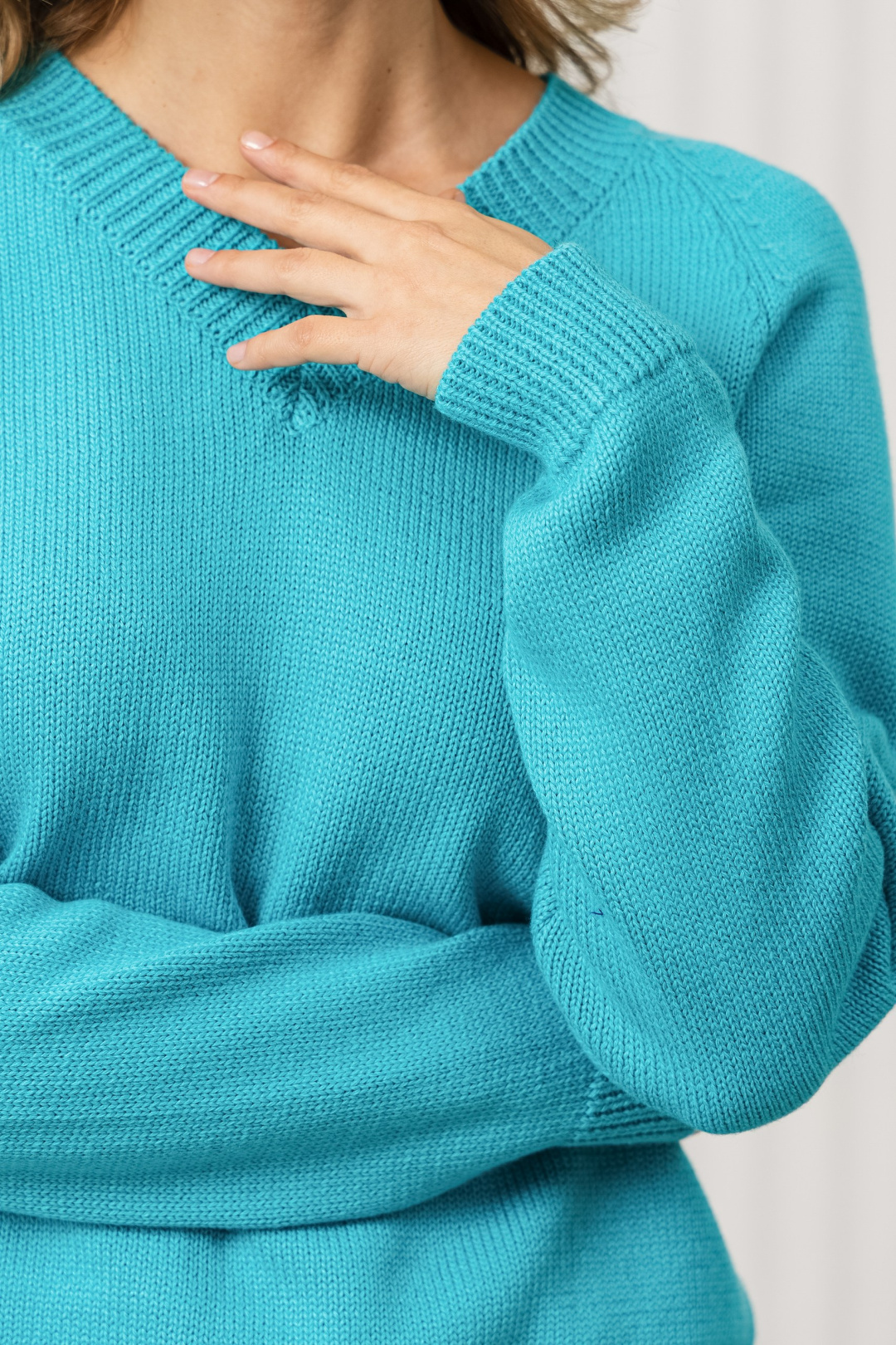 Джемпер Romgil РВ0380-ХЛ2 темно-бирюзовый - фото 5