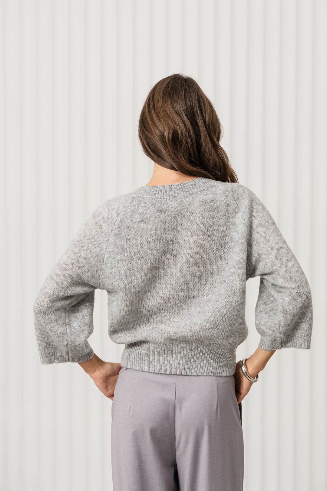 Джемпер Romgil РВ0381-АК2 светло-серый - фото 3