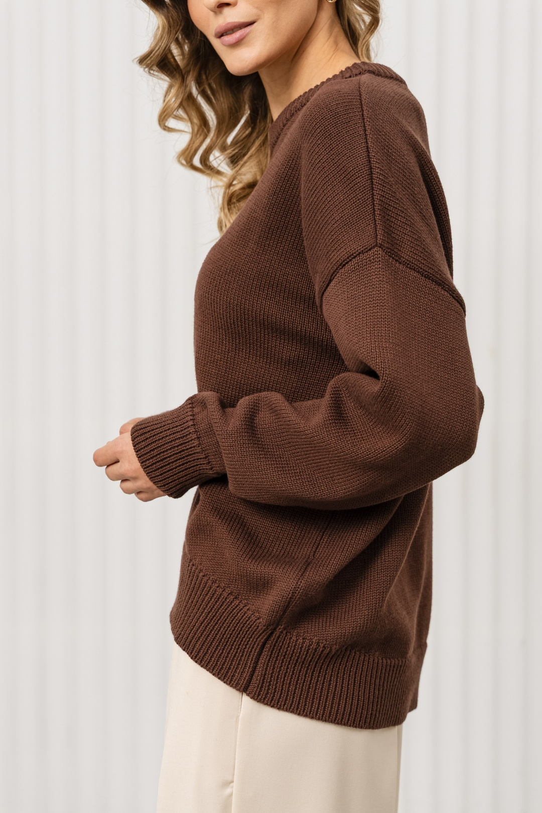 Джемпер Romgil РВ0406-ХЛ2 шоколадный - фото 4
