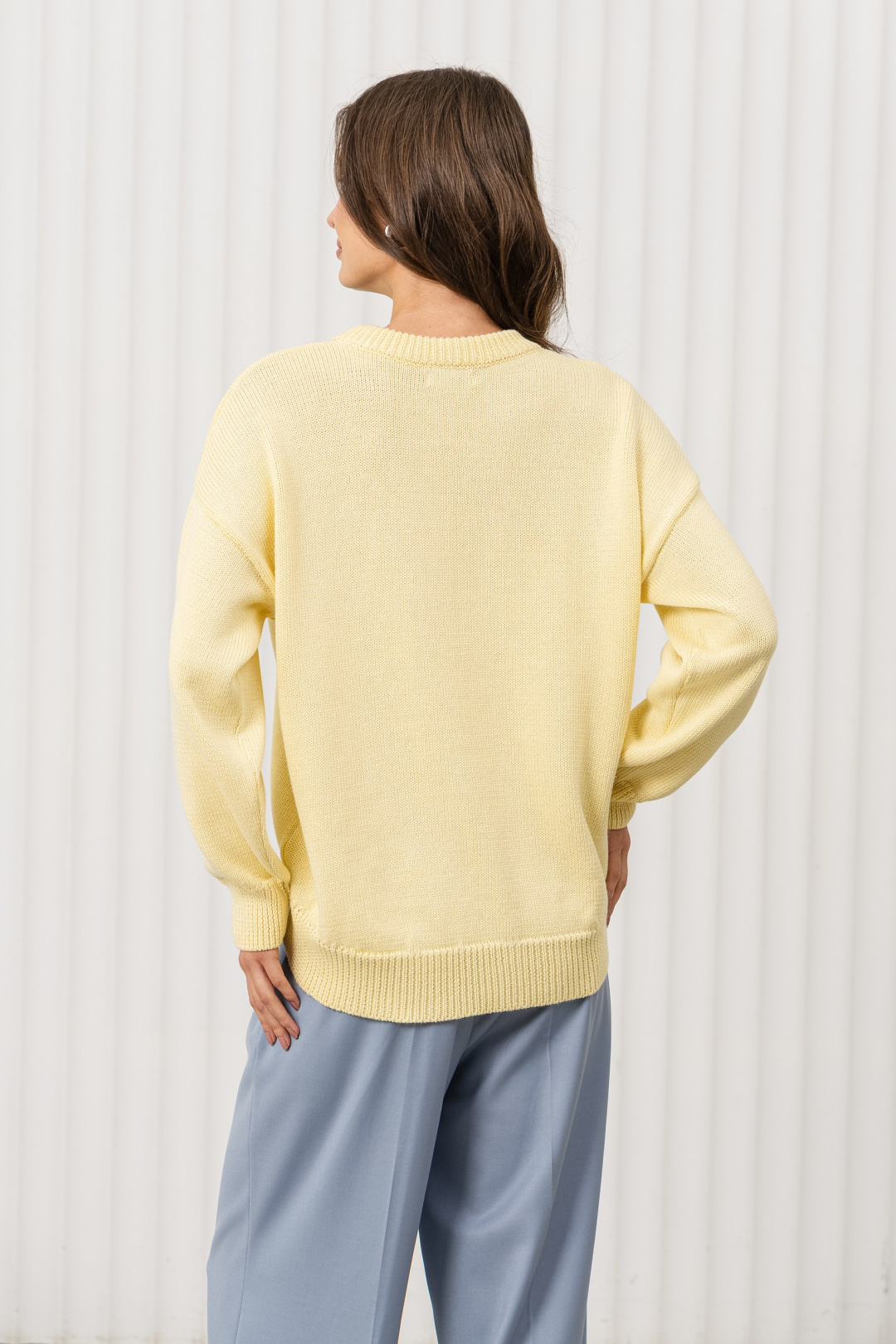 Джемпер Romgil РВ0406-ХЛ2 светло-желтый - фото 2