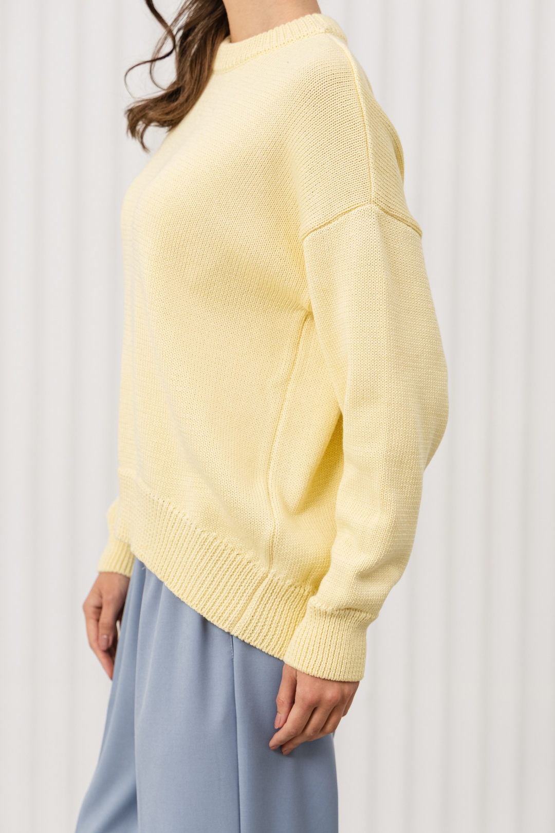 Джемпер Romgil РВ0406-ХЛ2 светло-желтый - фото 4
