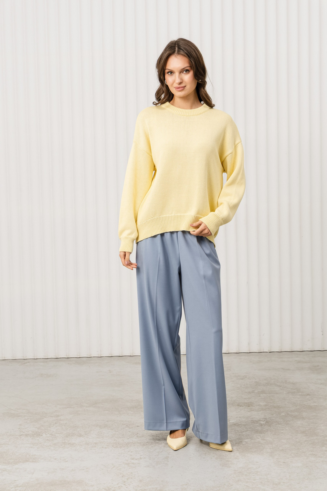 Джемпер Romgil РВ0406-ХЛ2 светло-желтый - фото 6