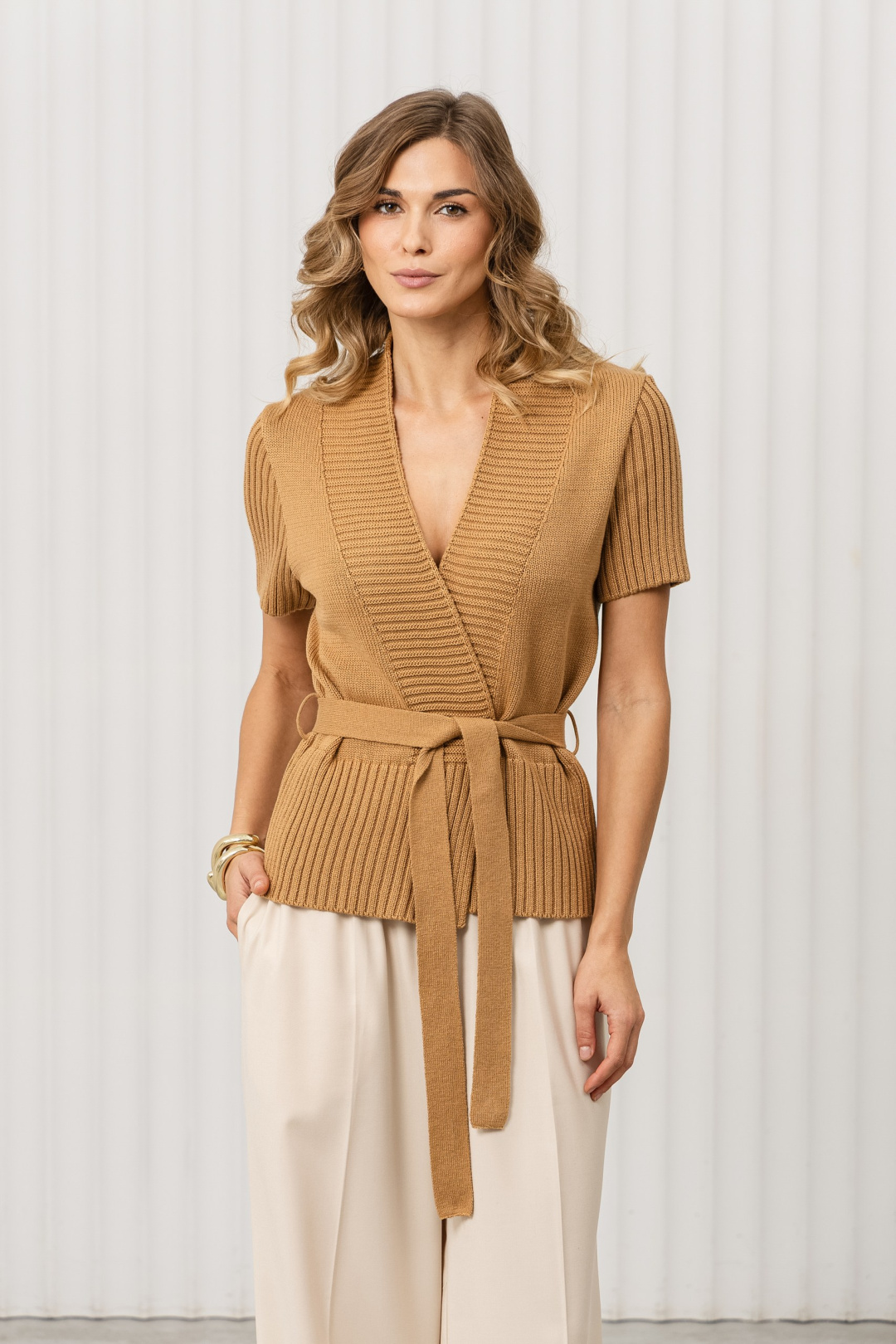 Жакет Romgil РВ0409-ХЛ2 верблюжий - фото 1