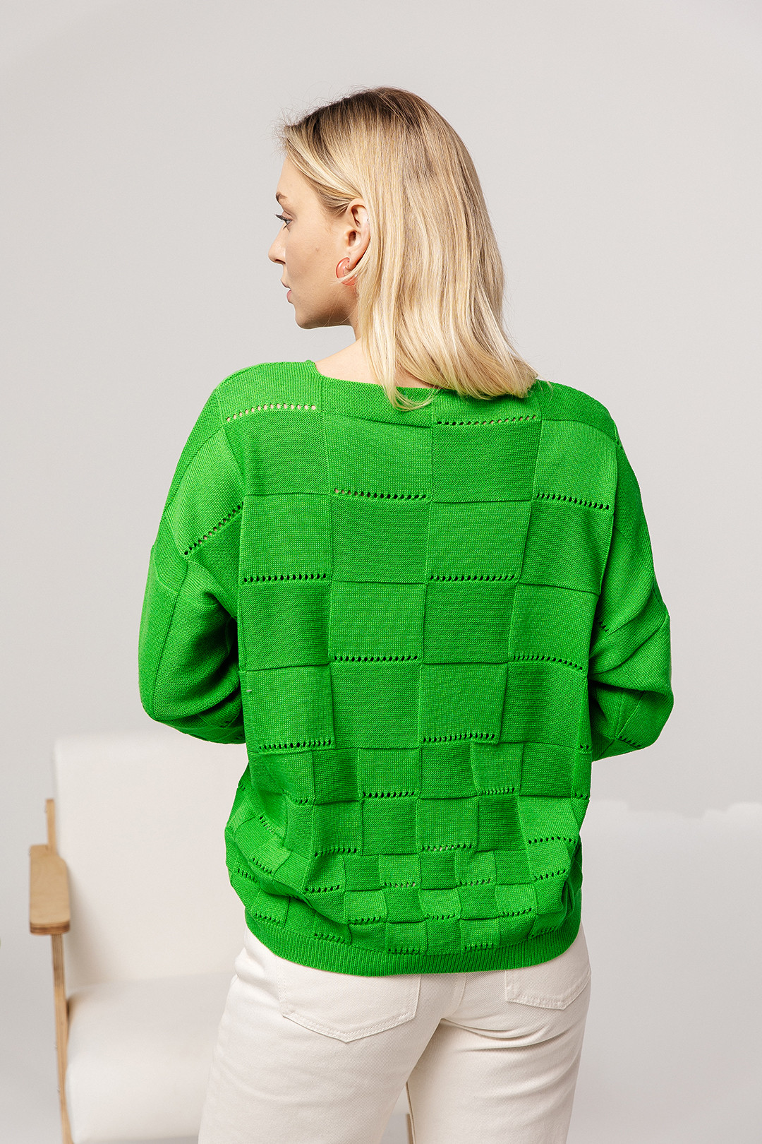 Джемпер Romgil ТЗ476-5 ярко-зеленый - фото 2