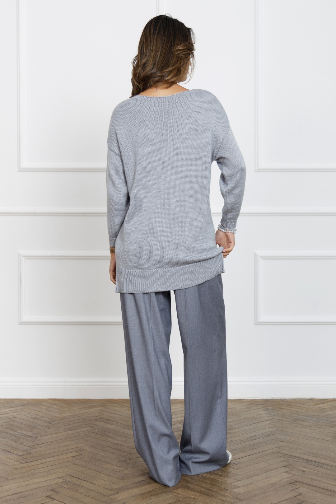 Джемпер Romgil ТЗ679Х жемчужный серый