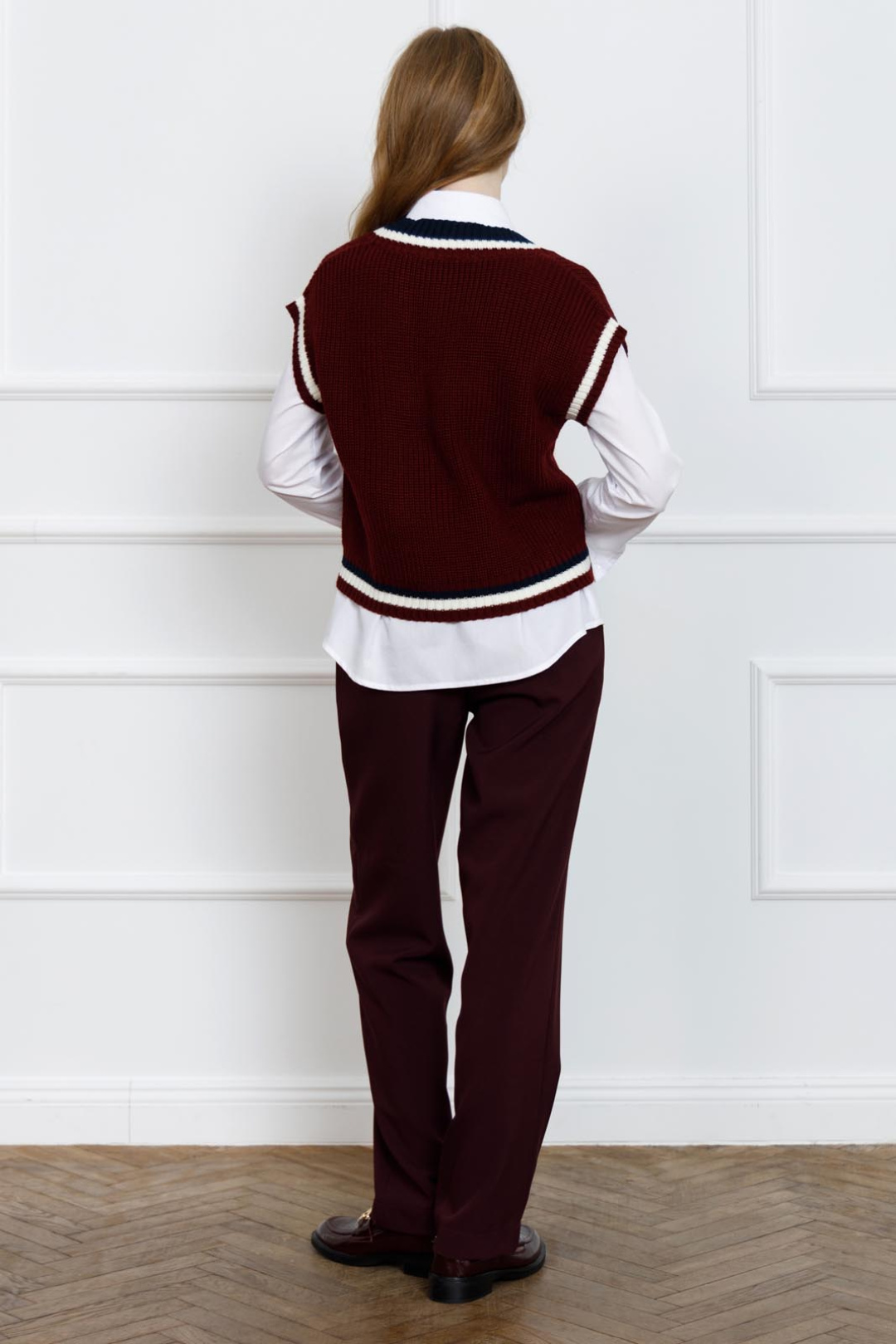 Жилет Romgil ТЗ905Ш бордовый, молочный, темно-синий - фото 2