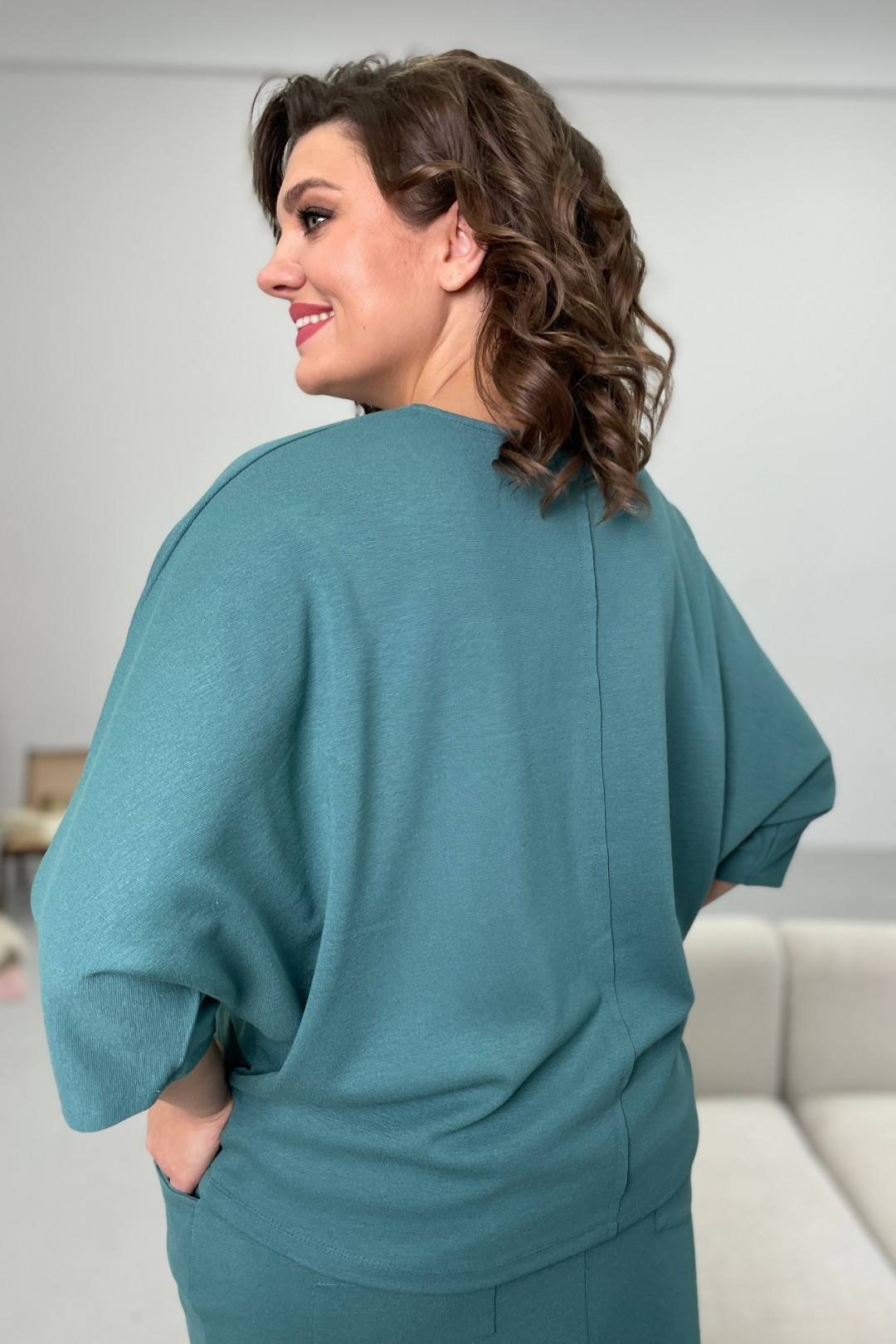 Джемпер Rumoda 2094 бирюза - фото 4