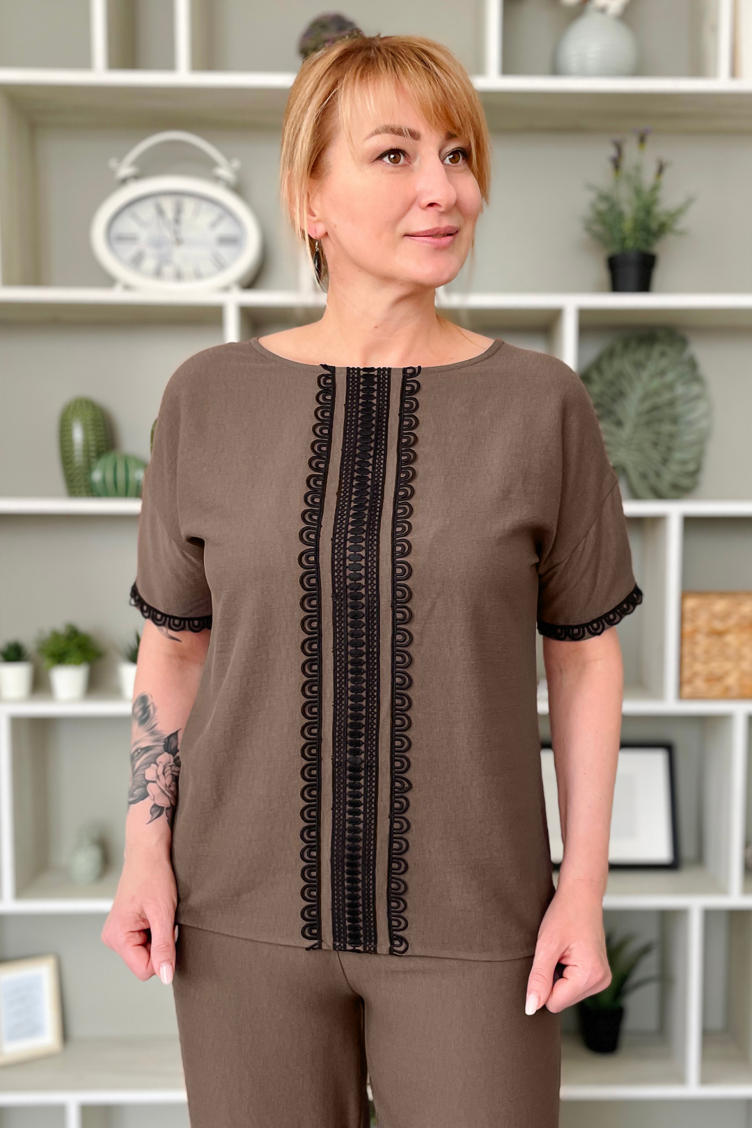 Блузка Rumoda 2216 коричневый