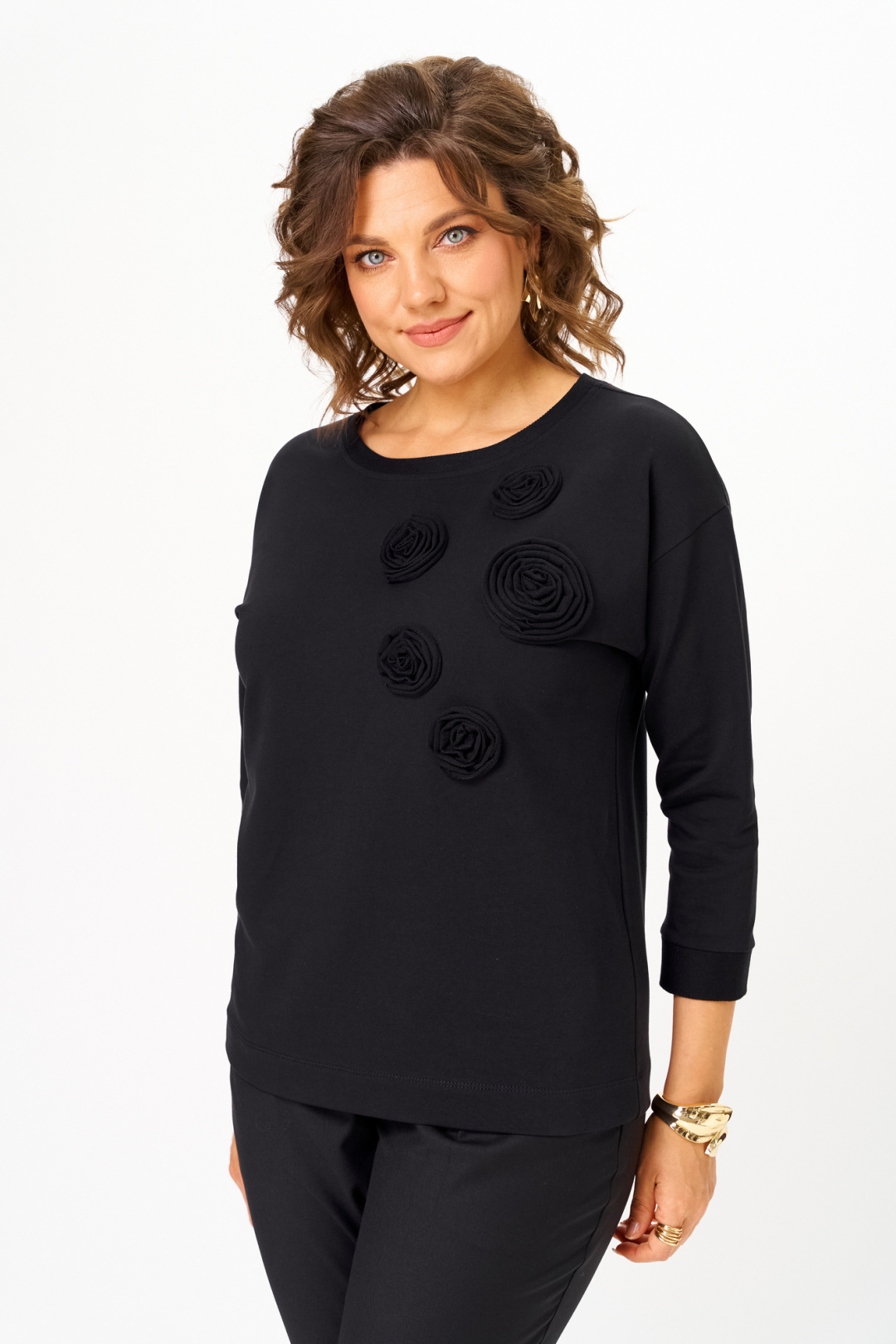 Джемпер Rumoda 2268 черный - фото 3