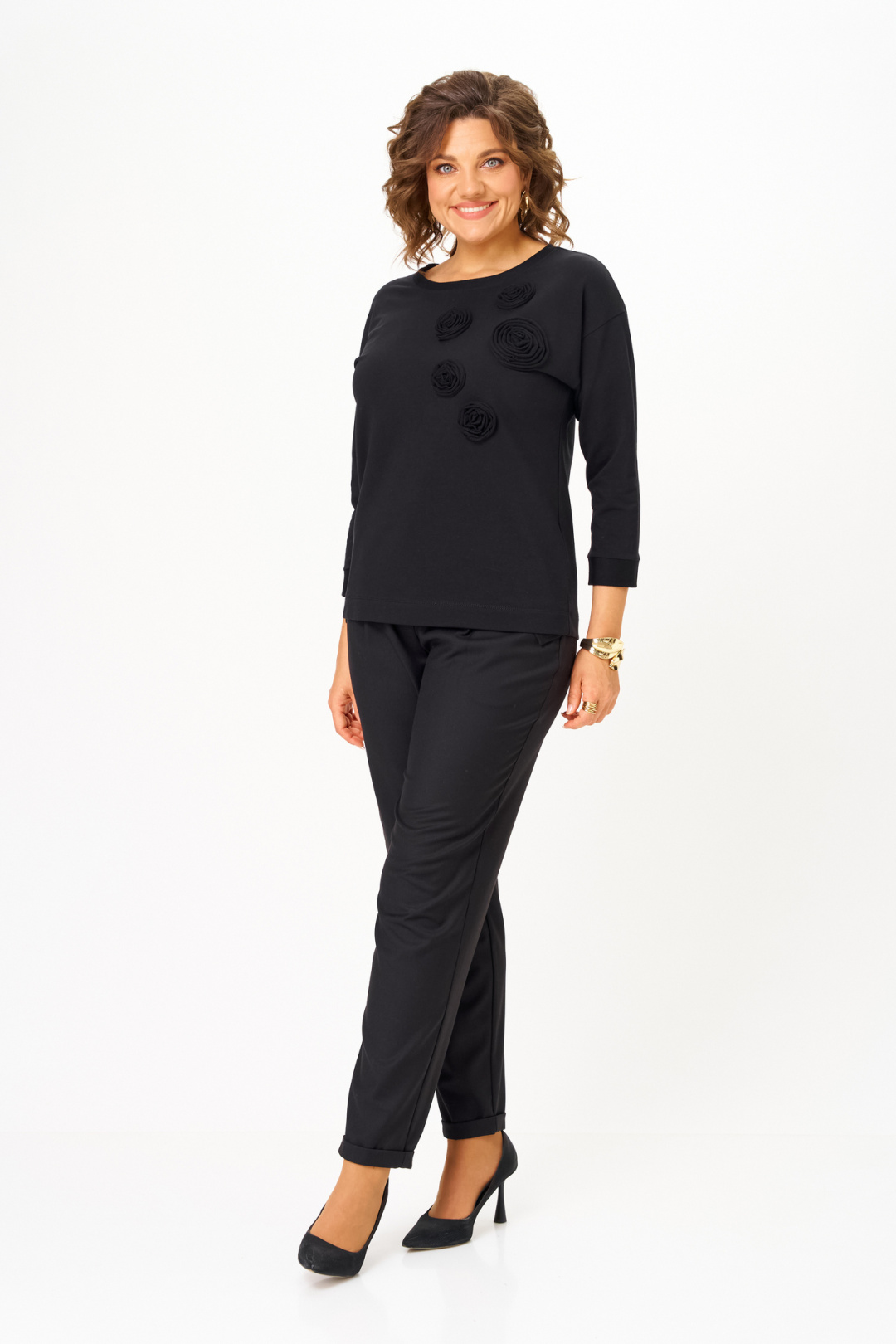 Джемпер Rumoda 2268 черный - фото 5