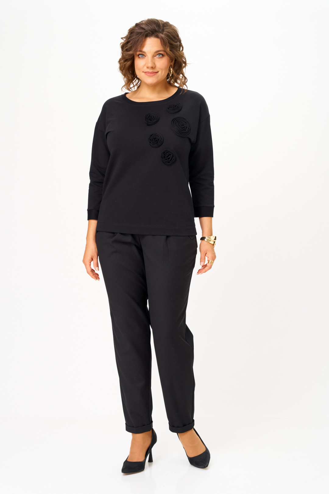 Джемпер Rumoda 2268 черный - фото 6