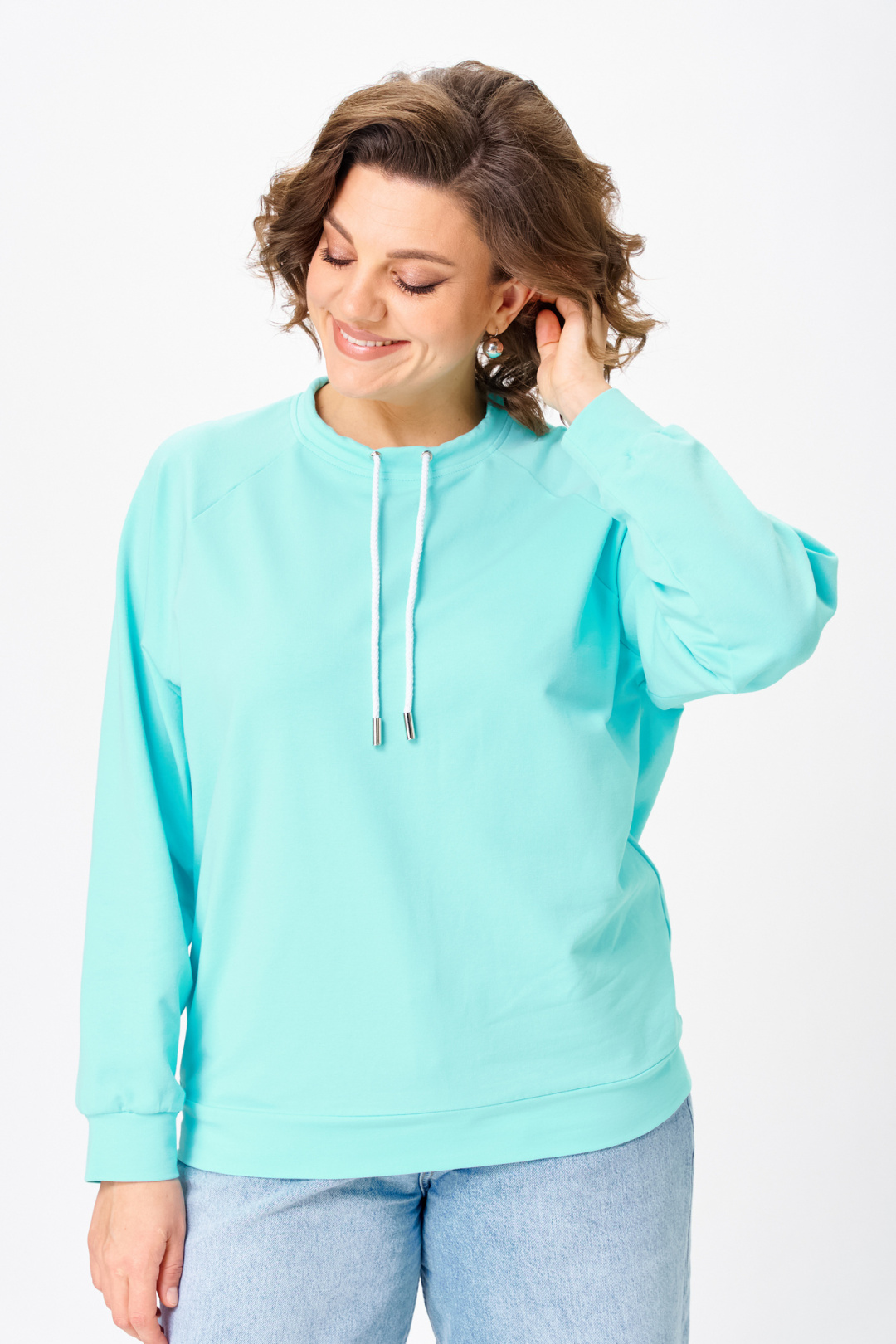 Джемпер Rumoda 2270 бирюзовый - фото 2