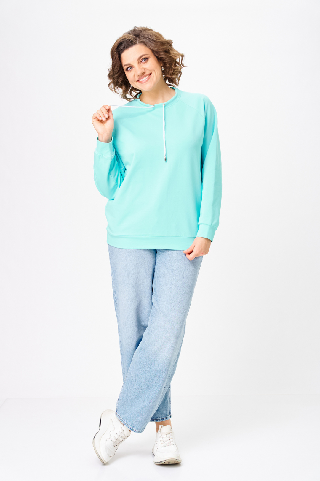 Джемпер Rumoda 2270 бирюзовый - фото 6