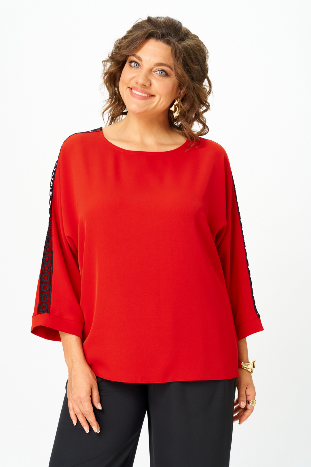 Блузка Rumoda 2274 красный - фото 4