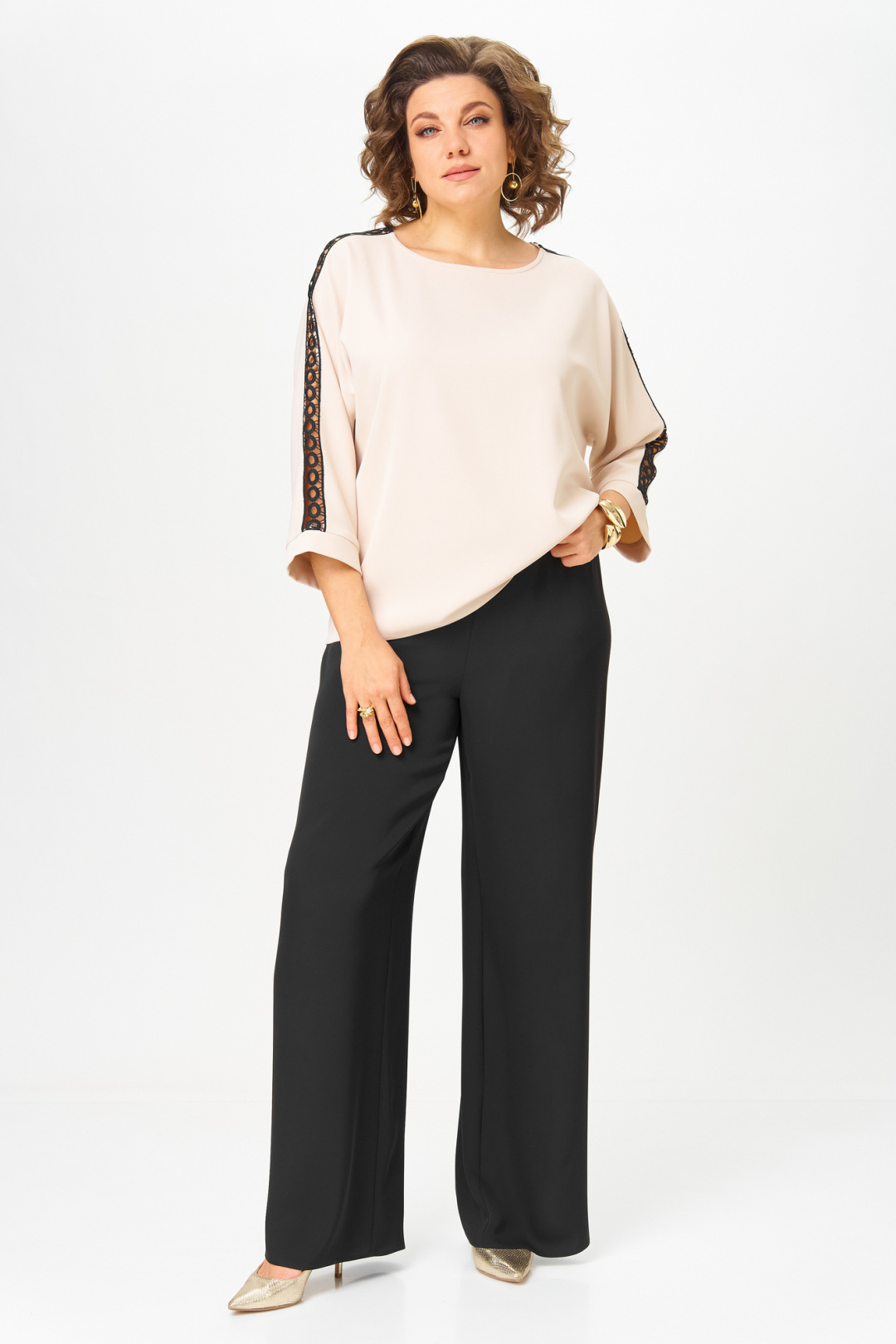 Костюм Rumoda 2275 бежевый+черный дл.р.