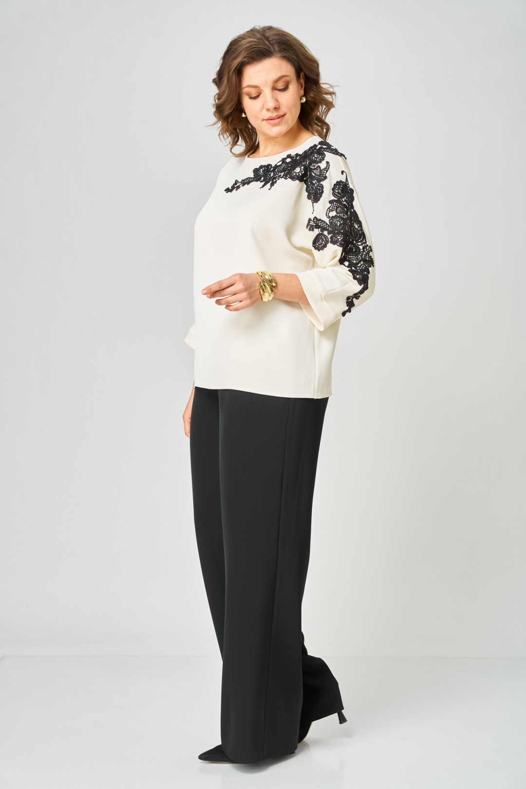 Костюм Rumoda 2278 молочный-черный дл.р.