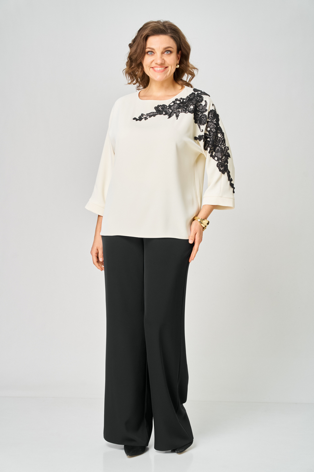 Костюм Rumoda 2278 молочный-черный дл.р.