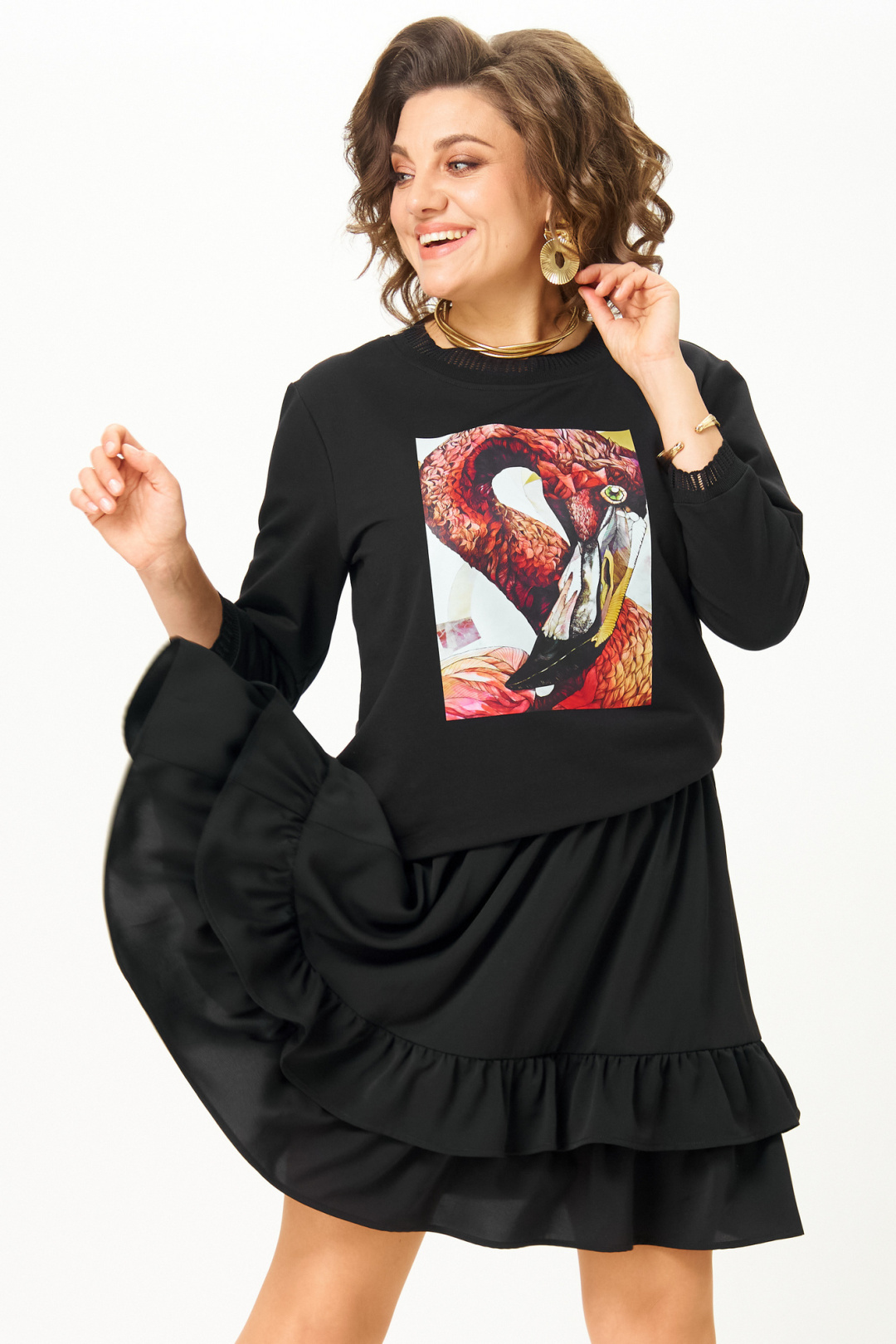 Джемпер Rumoda 2280 черный - фото 5