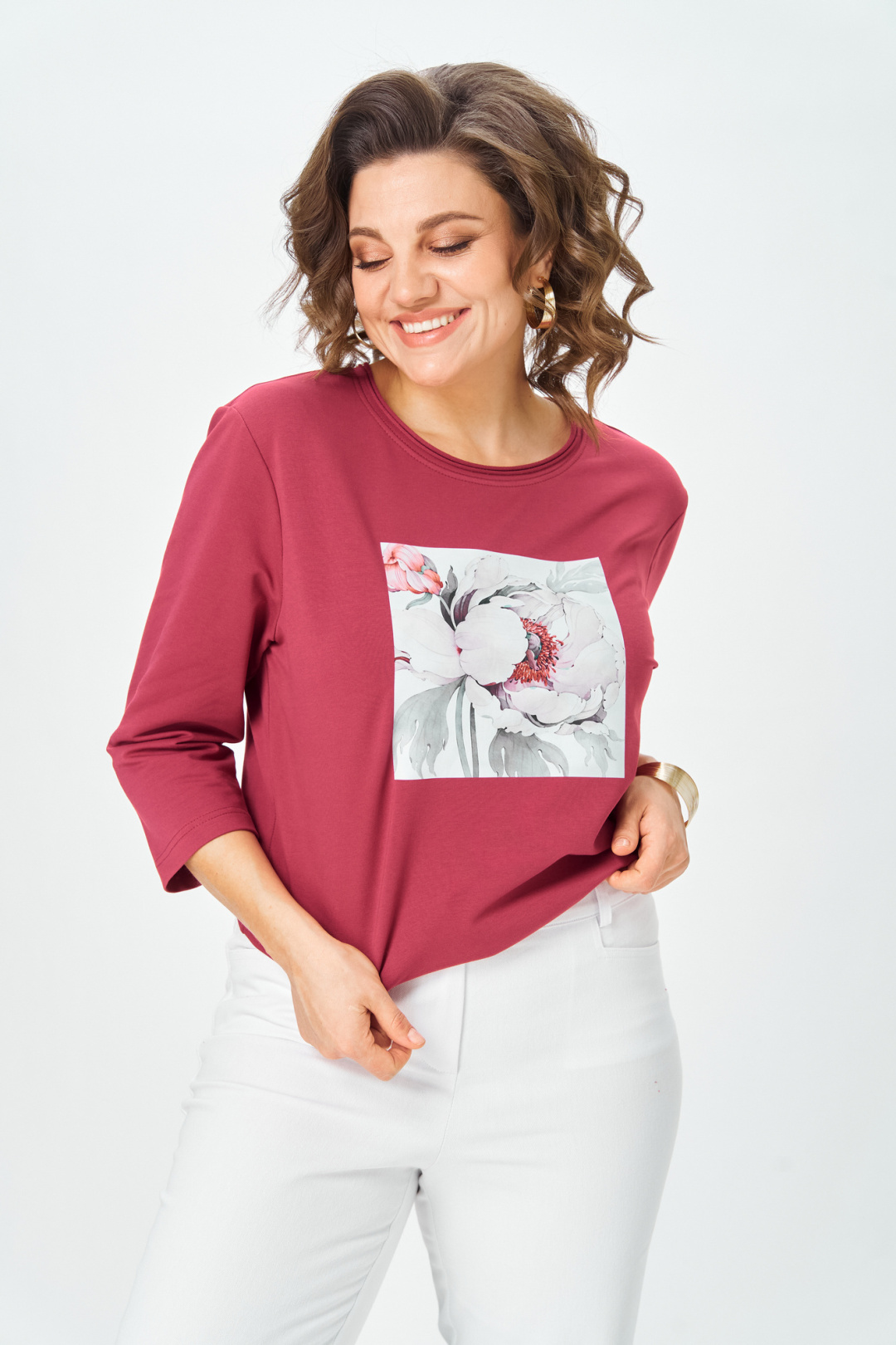 Джемпер Rumoda 2282 бордовый - фото 1