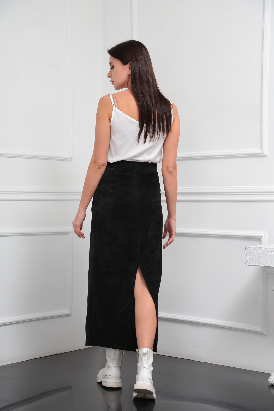 Юбка SandyNa 130220 черный - фото 4