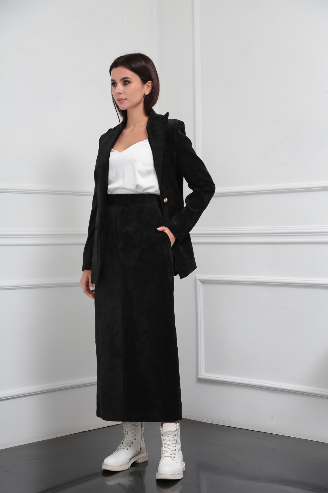 Юбка SandyNa 130220 черный - фото 6