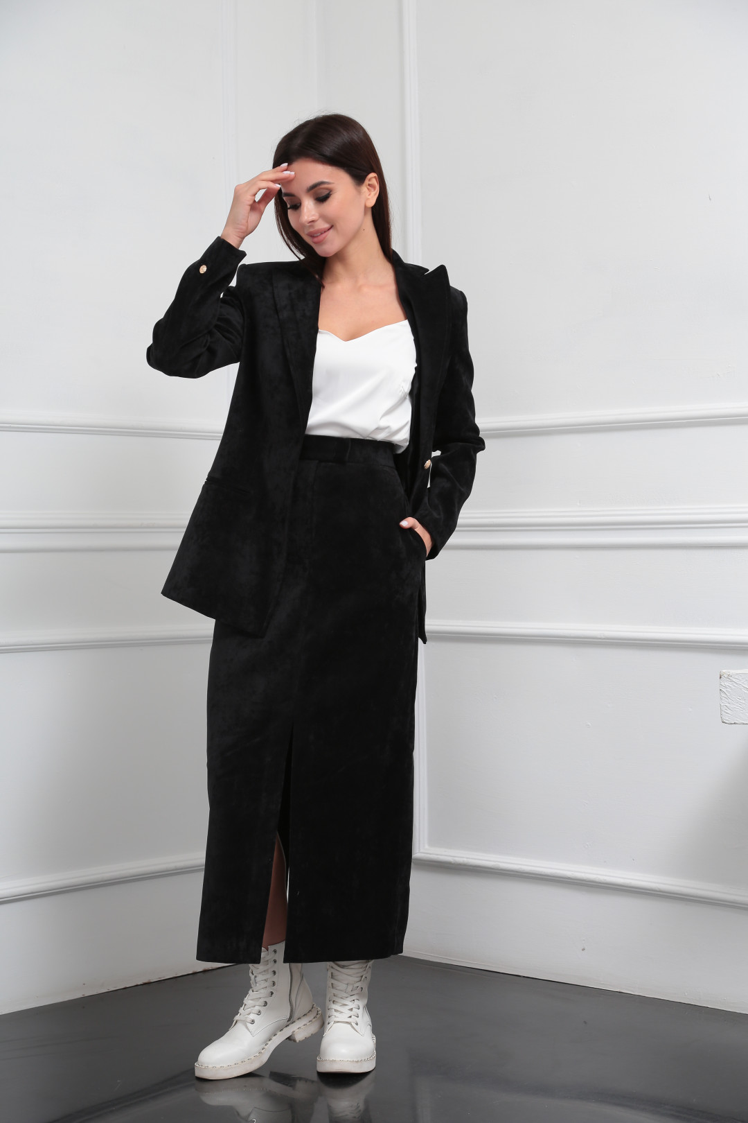 Юбка SandyNa 130220 черный - фото 1