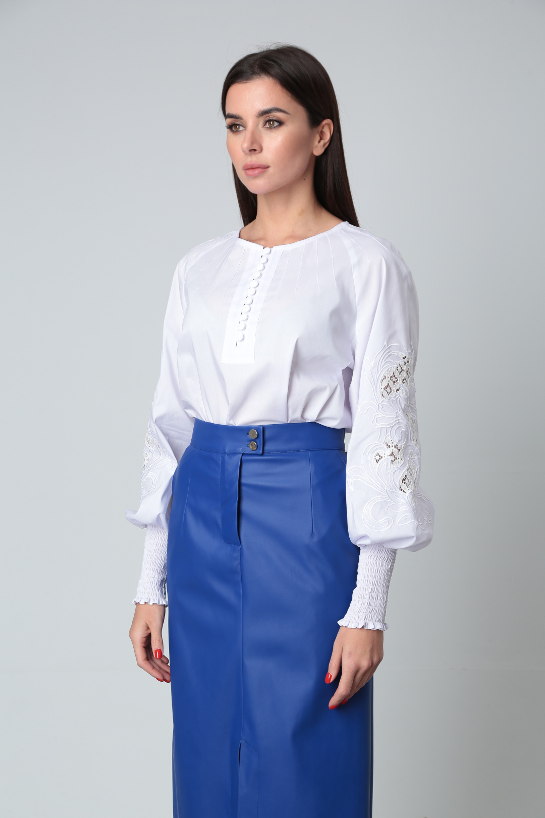 Блузка SandyNa 130413 белый - фото 4