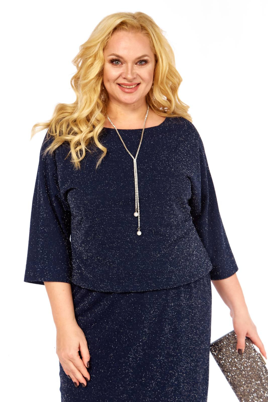 Платье СиБОН 178 темно-синий - фото 2