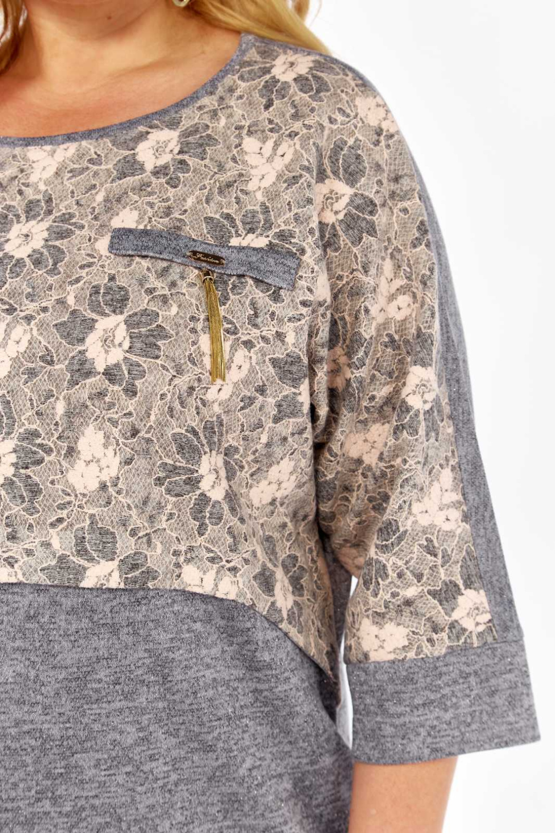 Платье СиБОН 215 светло-серый - фото 3