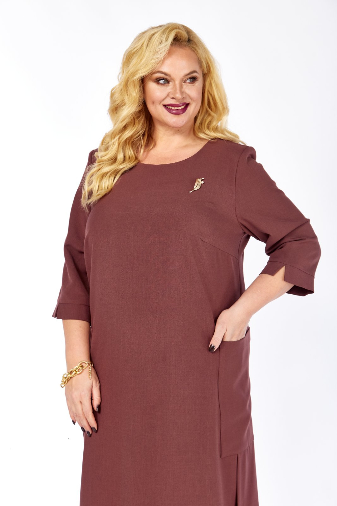 Платье СиБОН 229 корица - фото 1