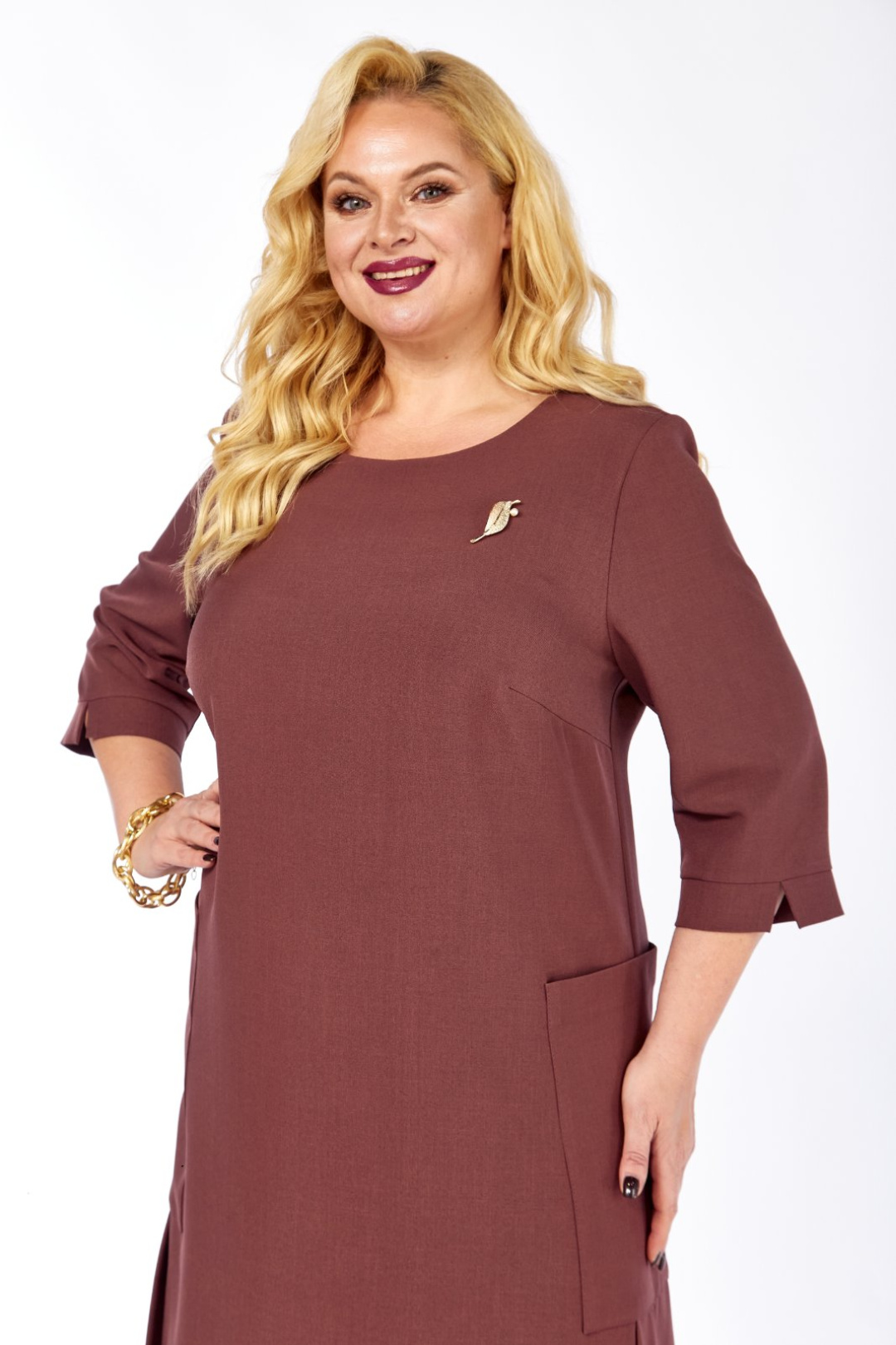 Платье СиБОН 229 корица - фото 2