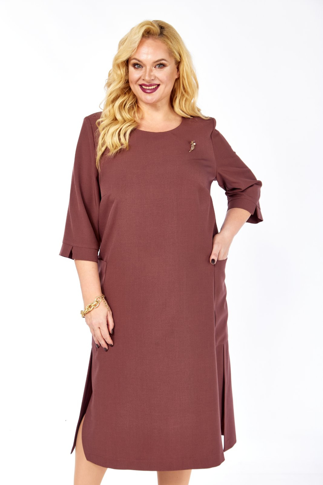 Платье СиБОН 229 корица - фото 4