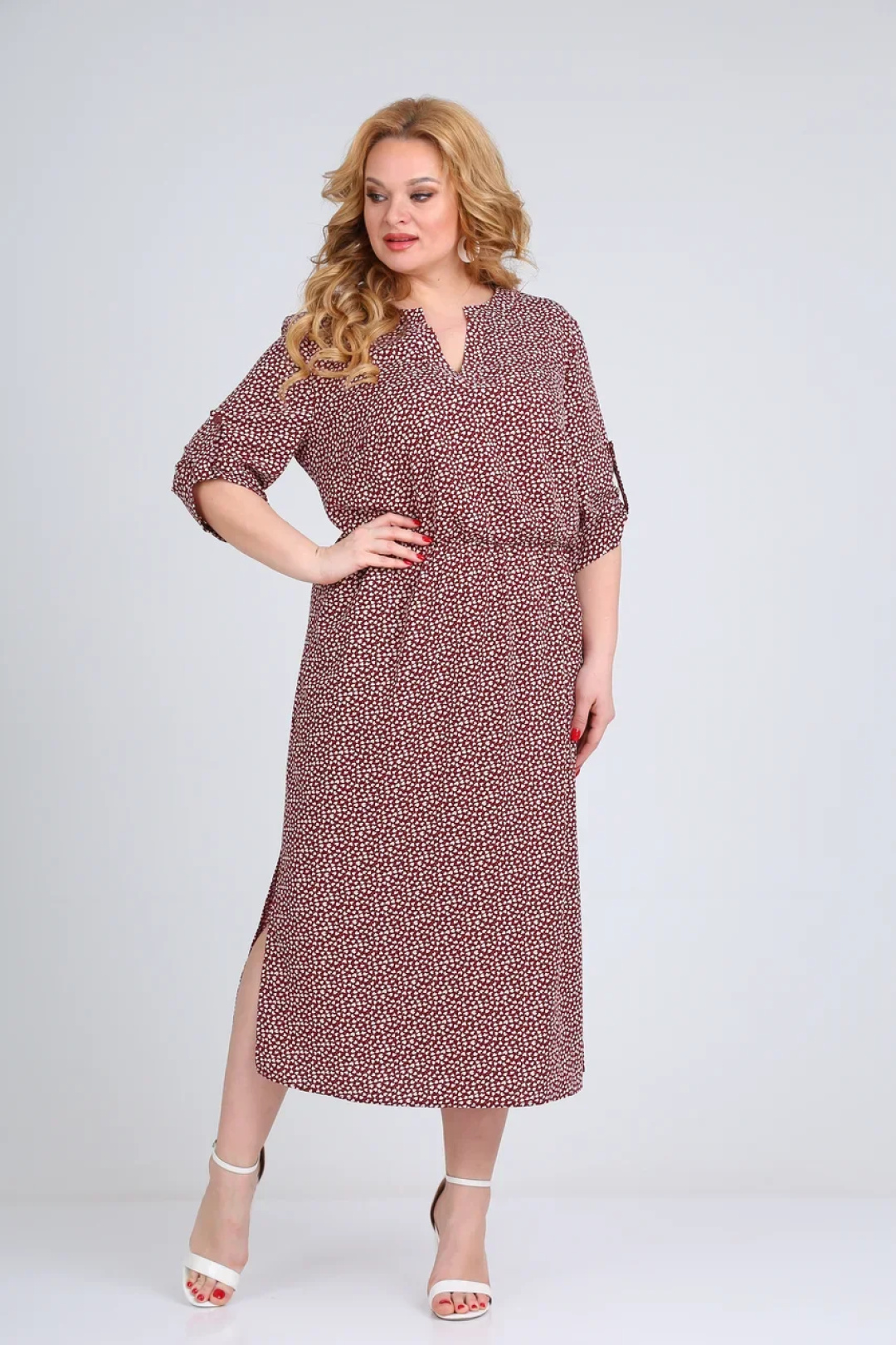 Платье СиБОН 246 бордо - фото 1