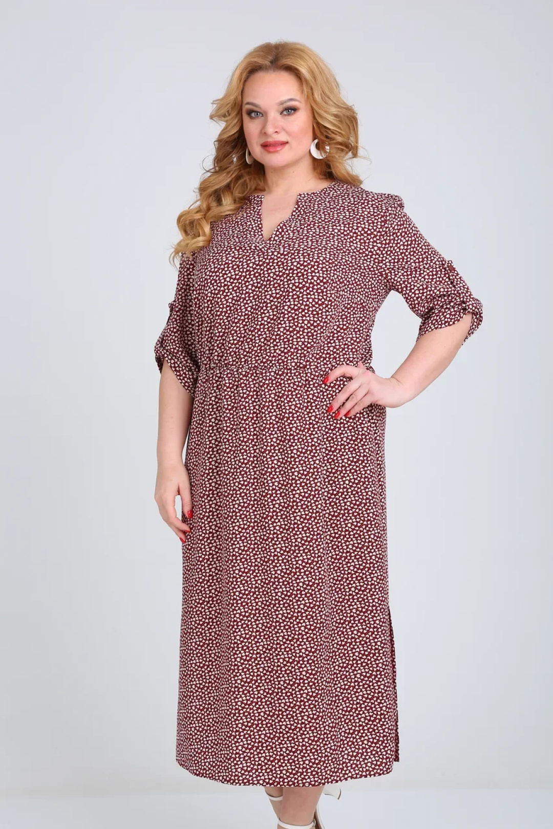 Платье СиБОН 246 бордо - фото 3