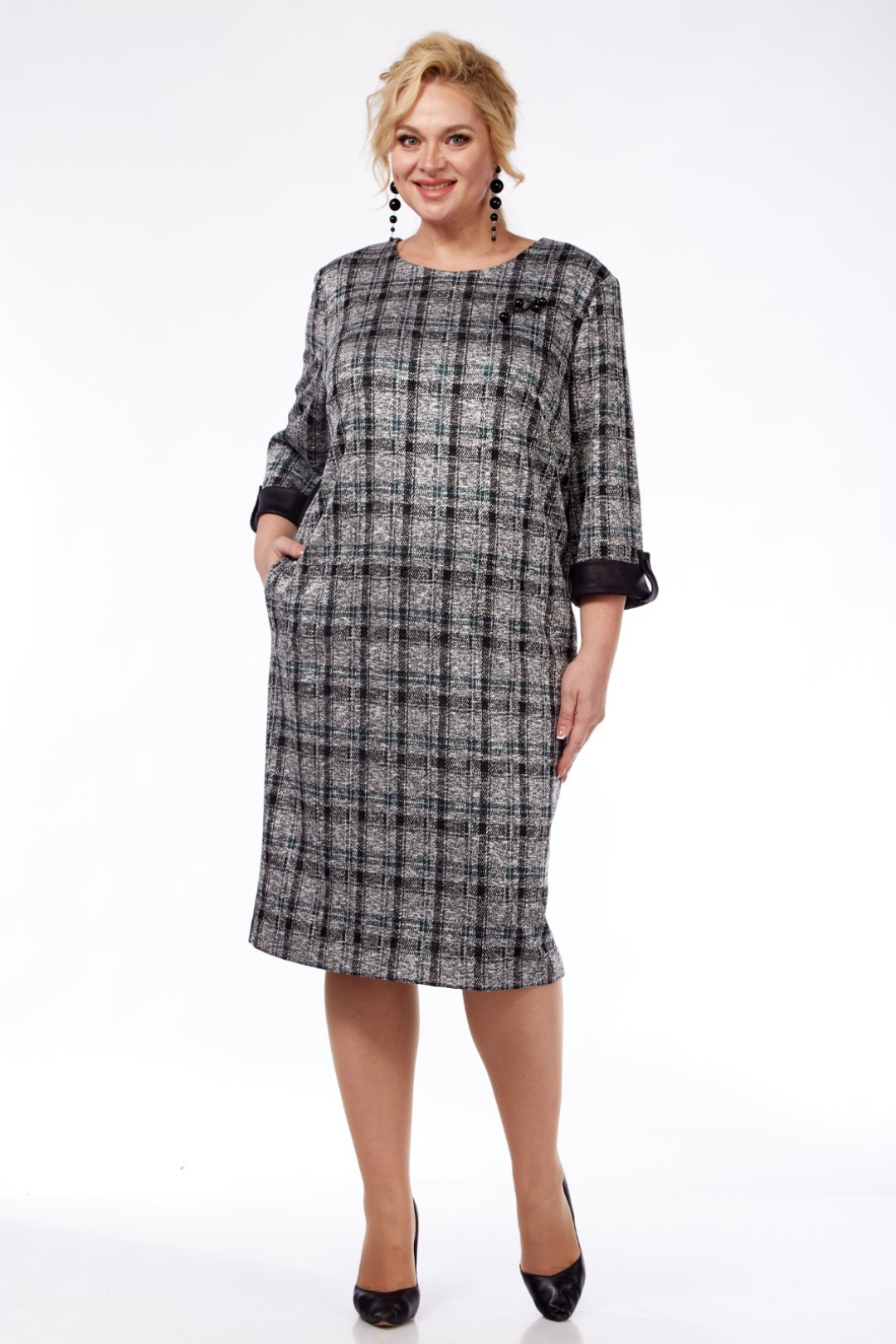 Платье СиБОН 263 серый - фото 1