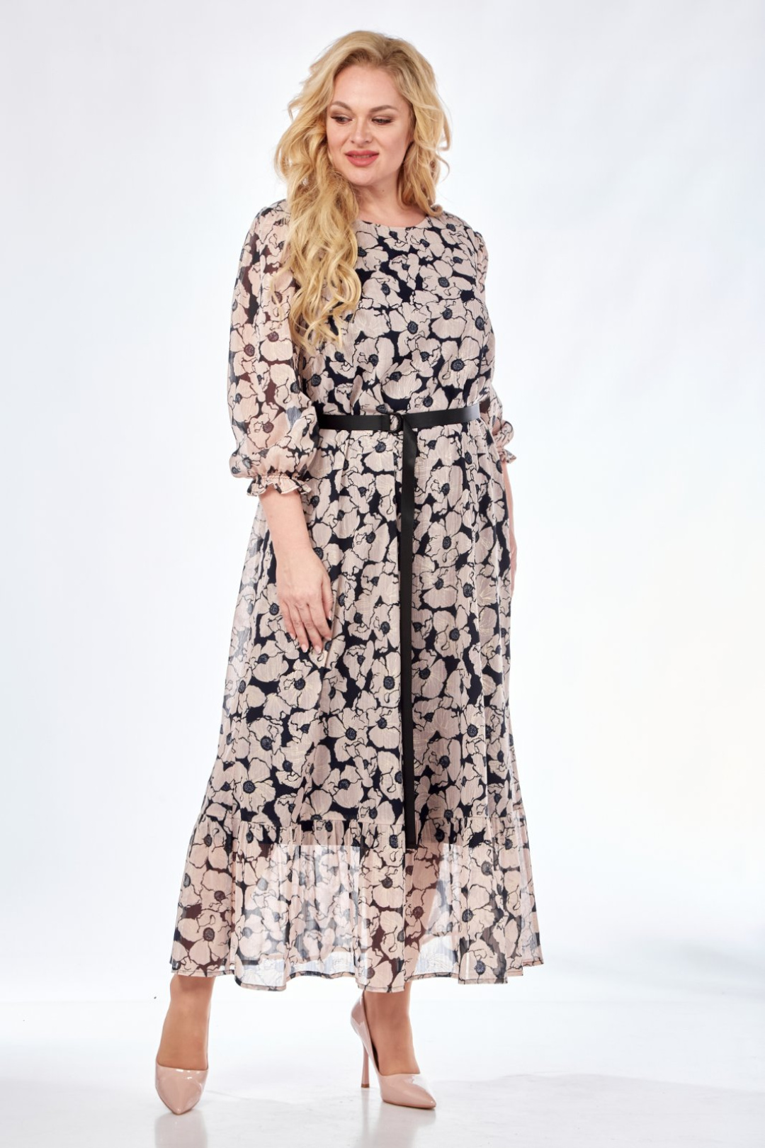 Платье СиБОН 327в беж - фото 1