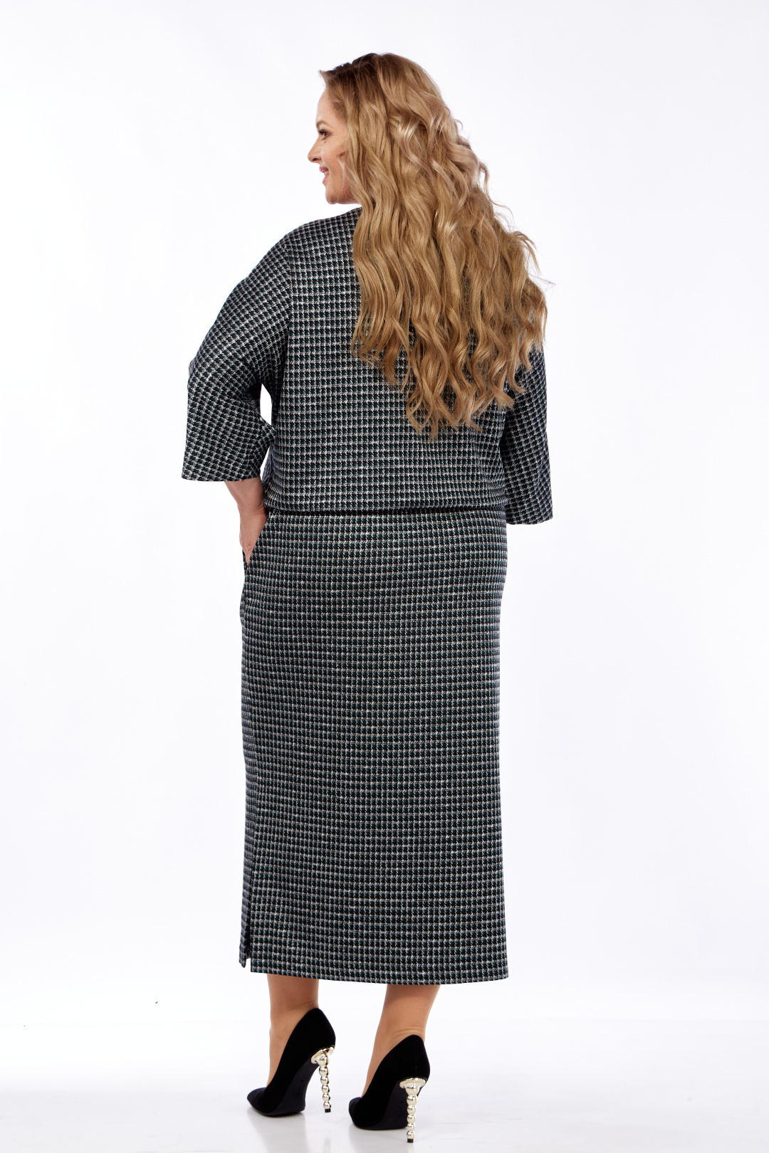 Платье СиБОН 349 серый - фото 3